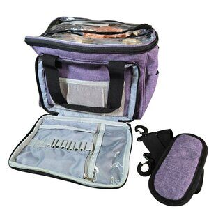 Teamoy Knitting Bag Tote Organizer for Yarn Crochet Hooks Knitting Needles